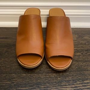 Chunky heel mules size 9